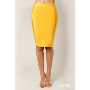WoW Couture High Waist Bandage Style Bodycon Skirt